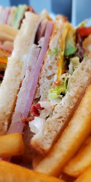 Cali Club Sandwich with Fries
